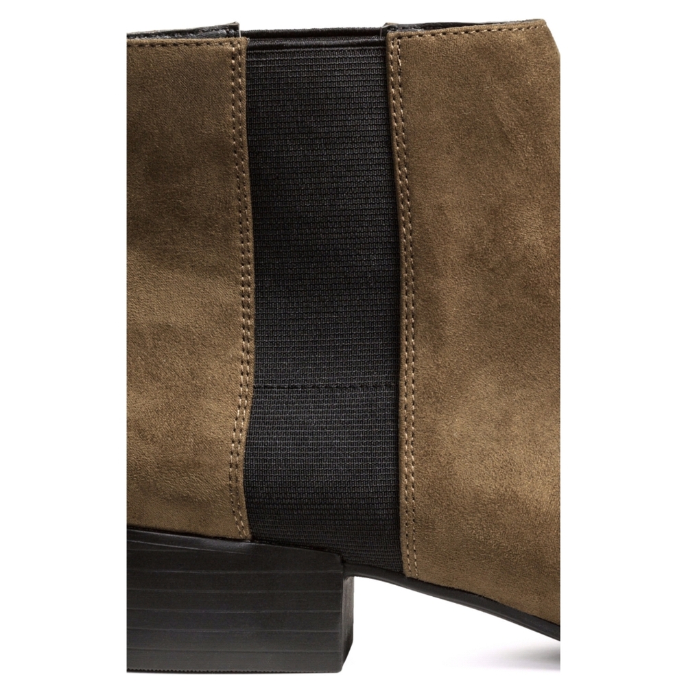 H&M Faux Suede Chelsea Ankle Boots With Elastic Side Panels Women's Size 6 - Picture 11 of 14